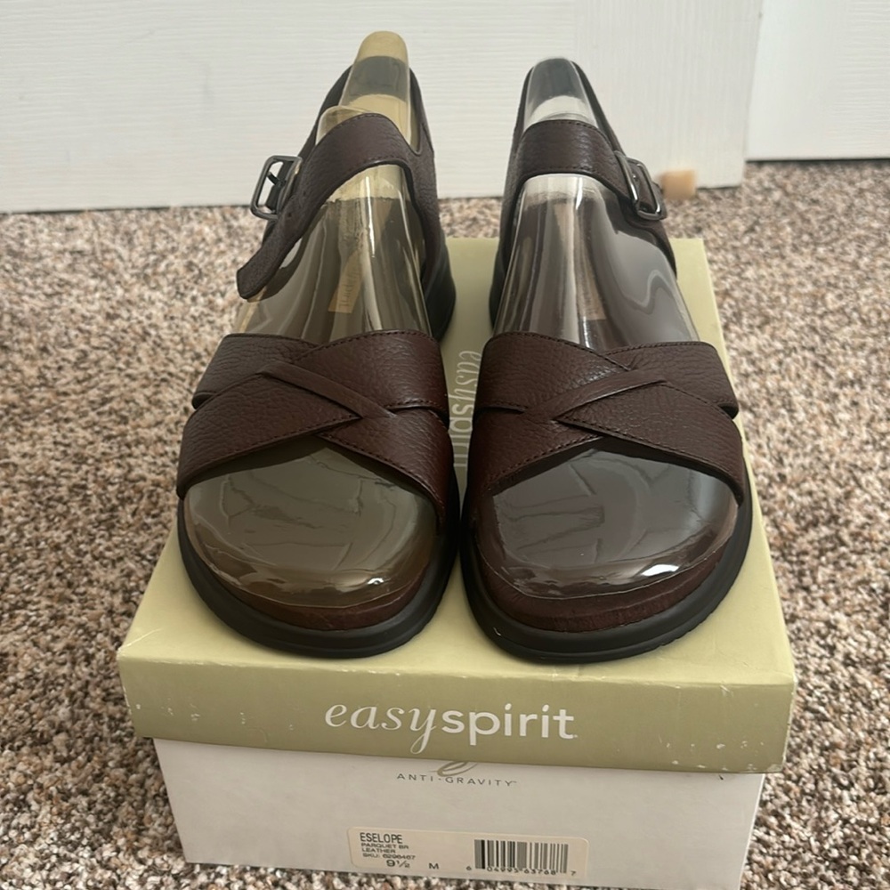 Brand new with box! Brown leather sandals